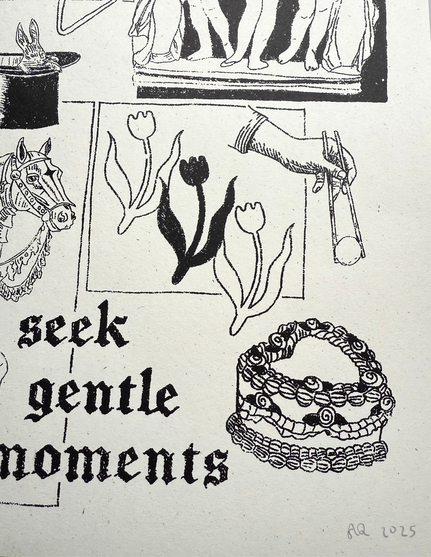 gentle screenprint