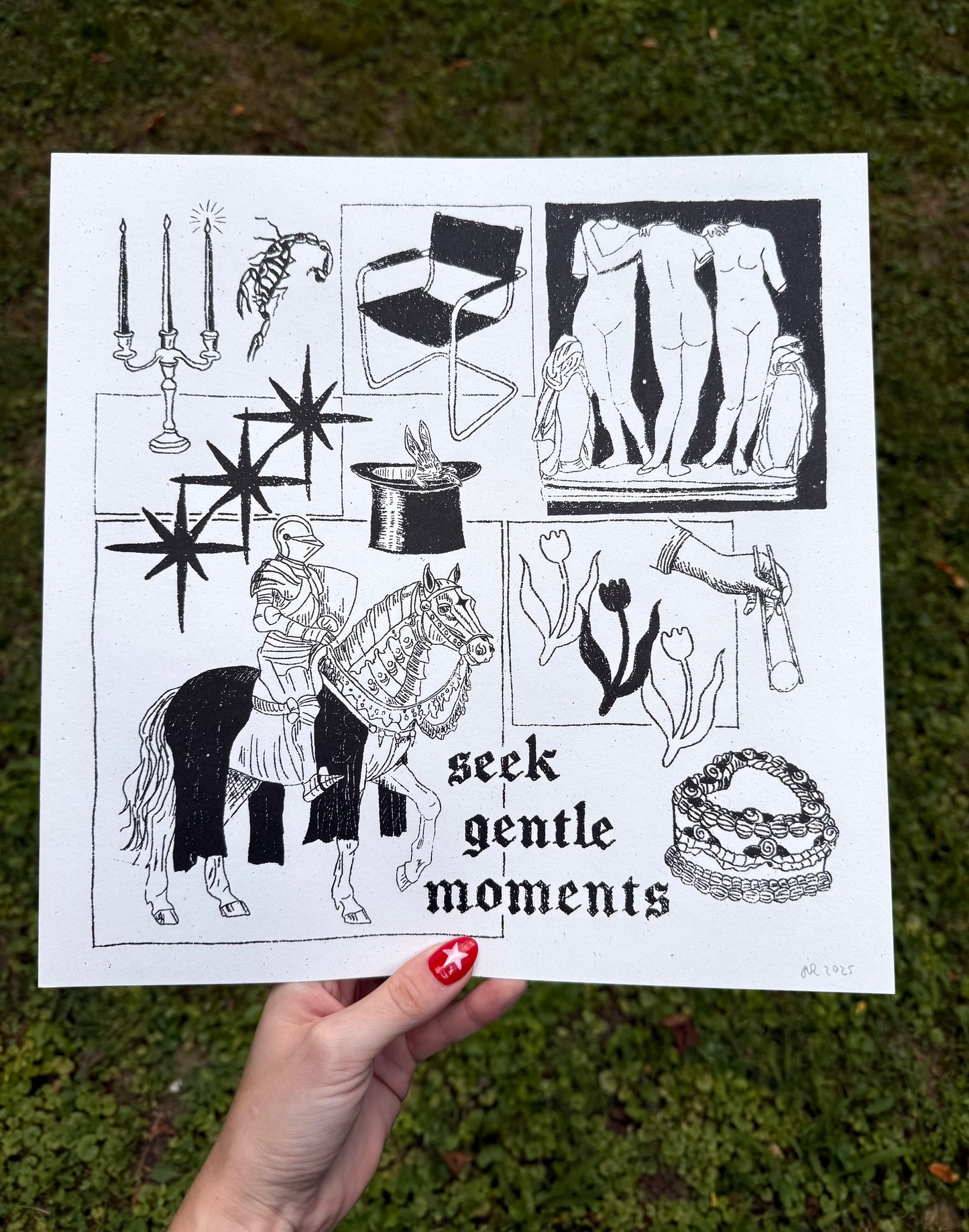 gentle screenprint