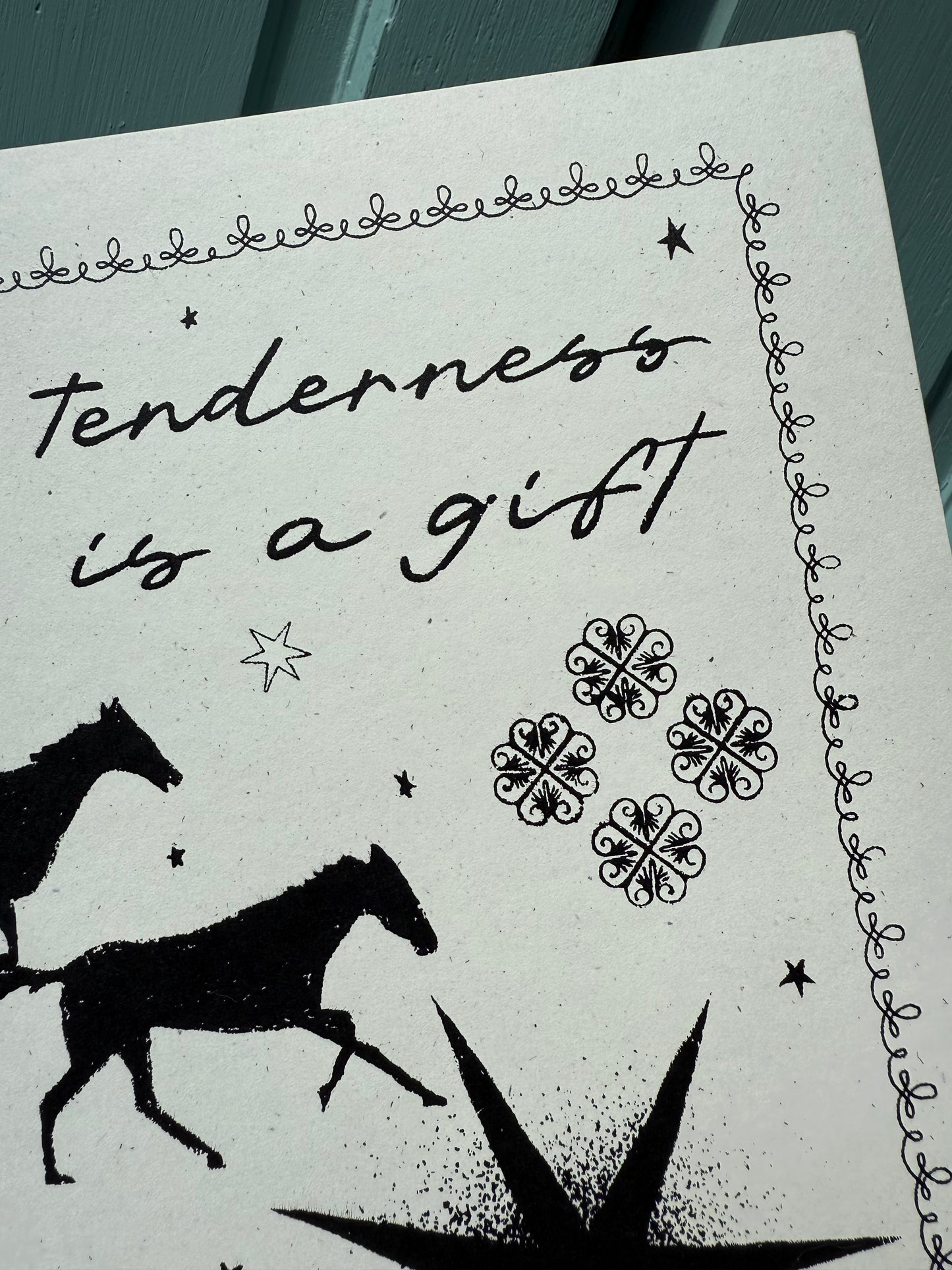 tenderness screenprint