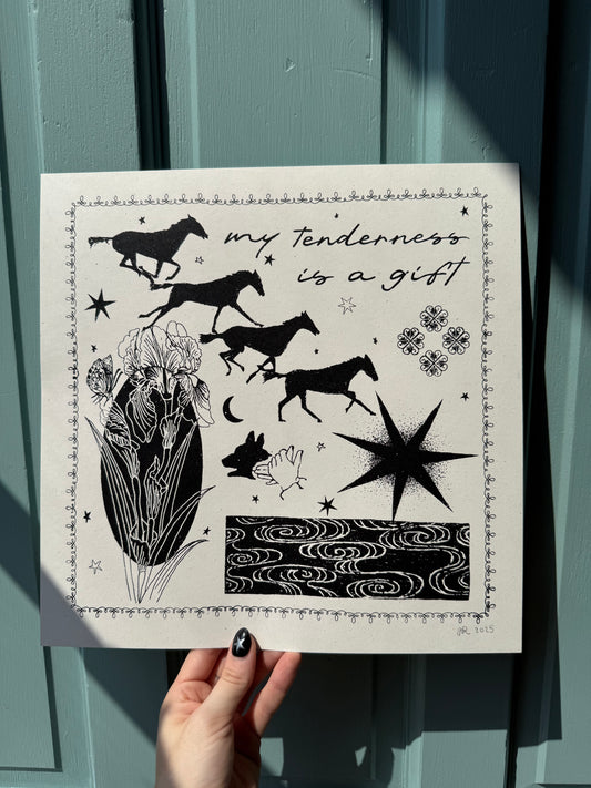 tenderness screenprint