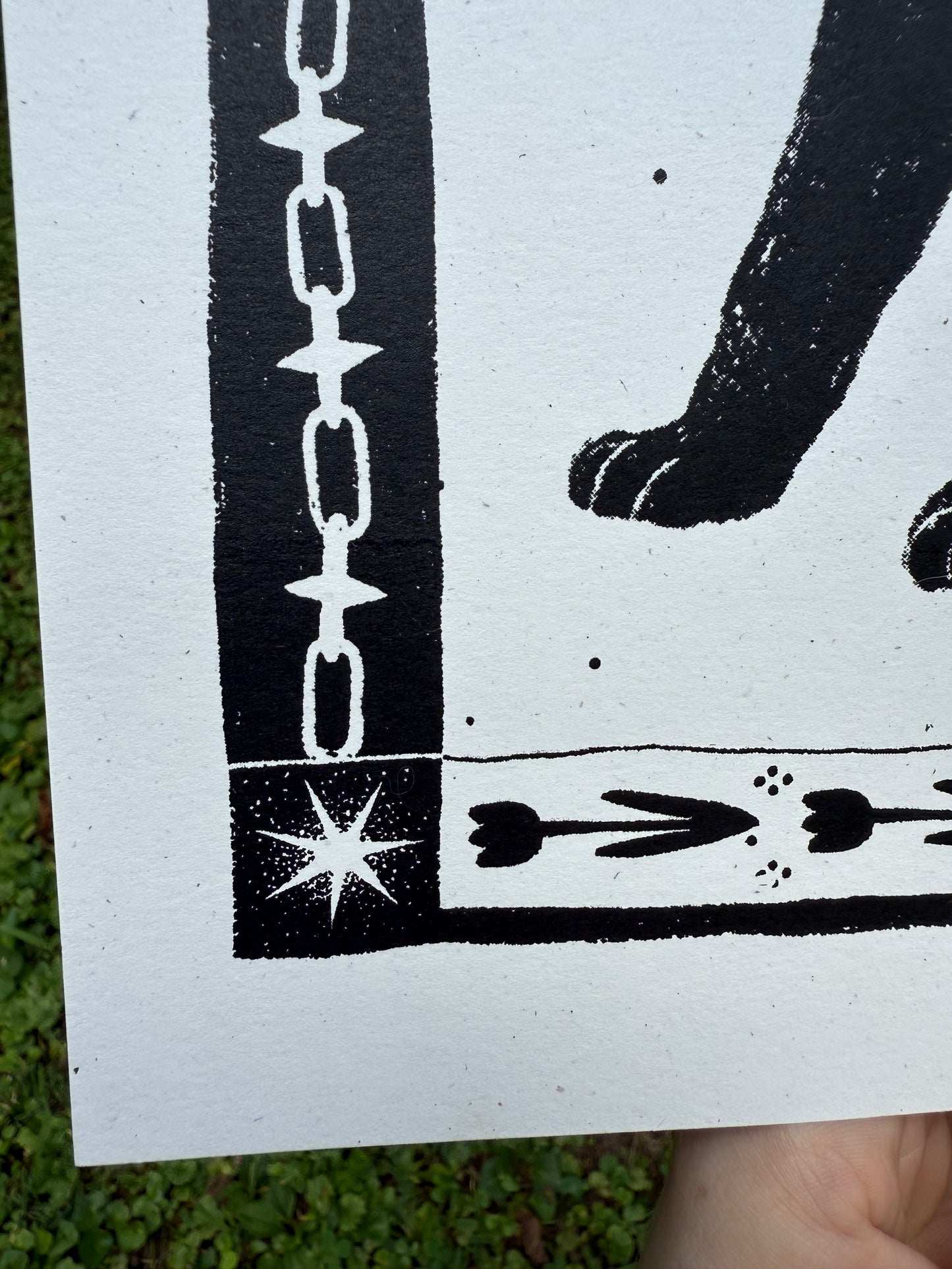 do it scared cat screenprint