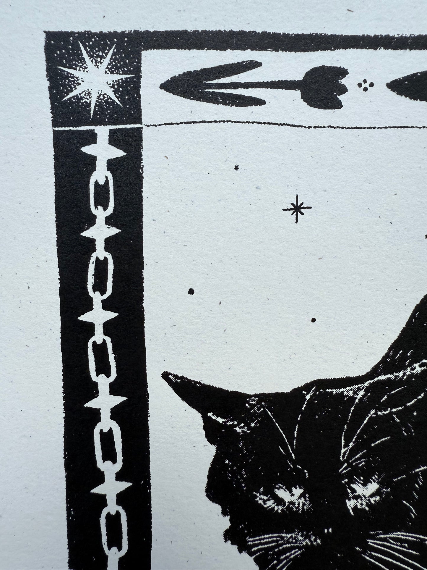 scaredy cat screenprint