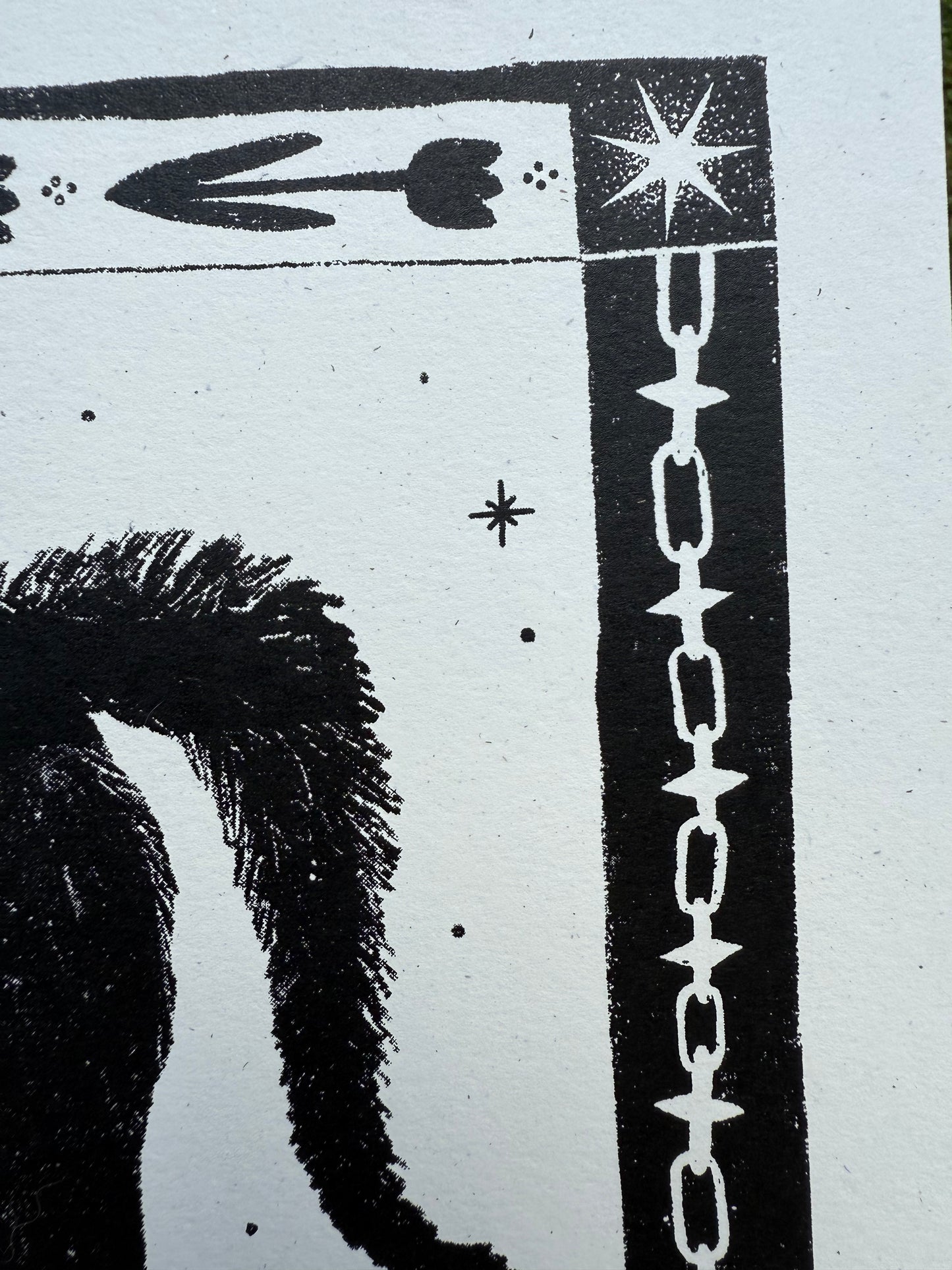 scaredy cat screenprint