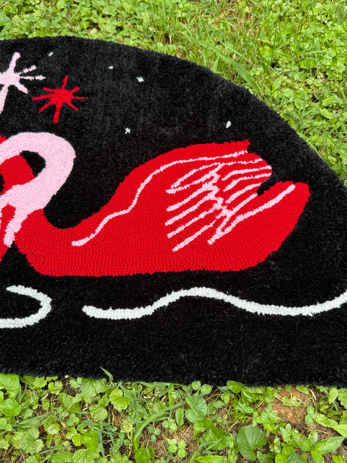 swan rug