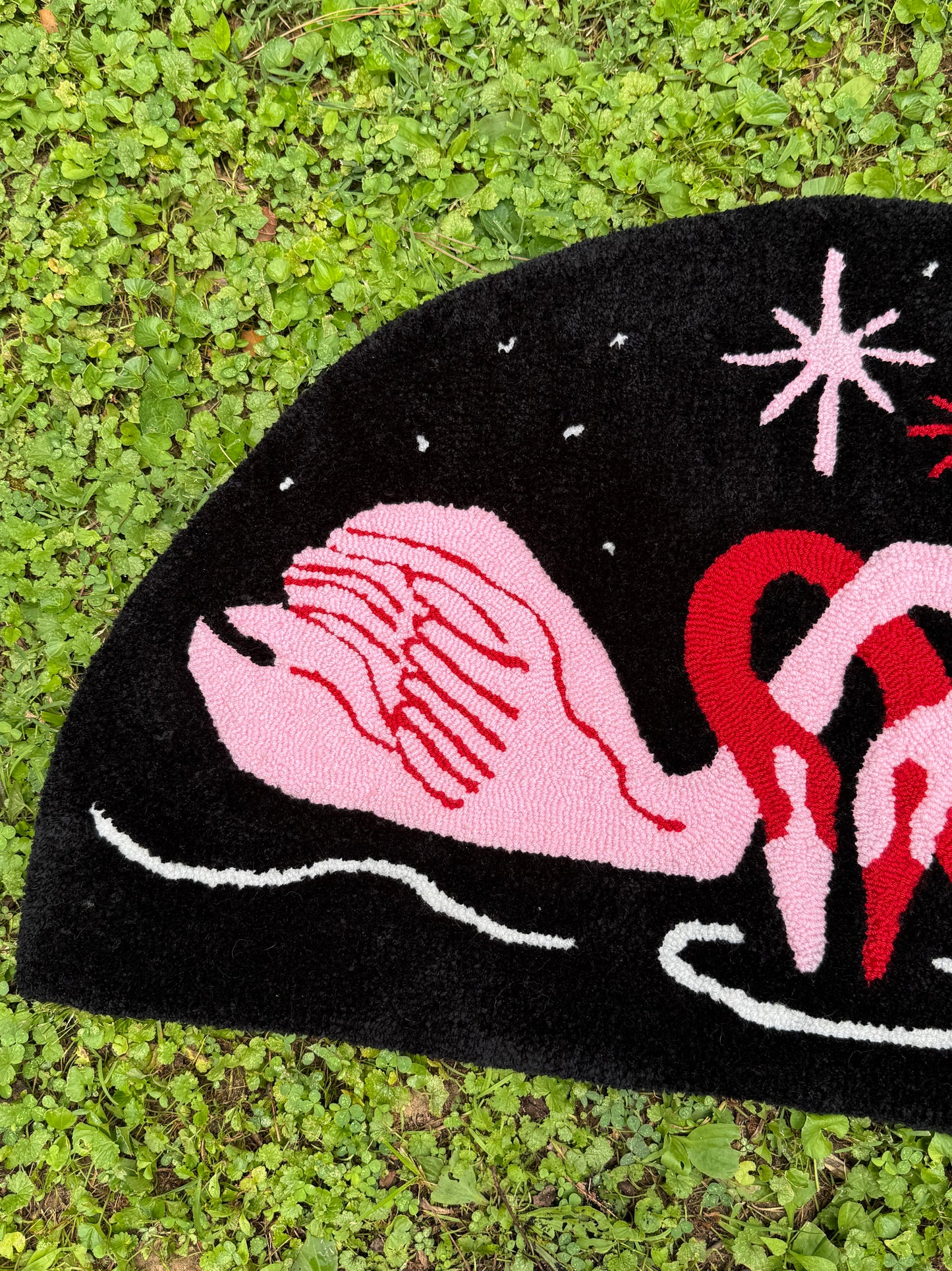 swan rug