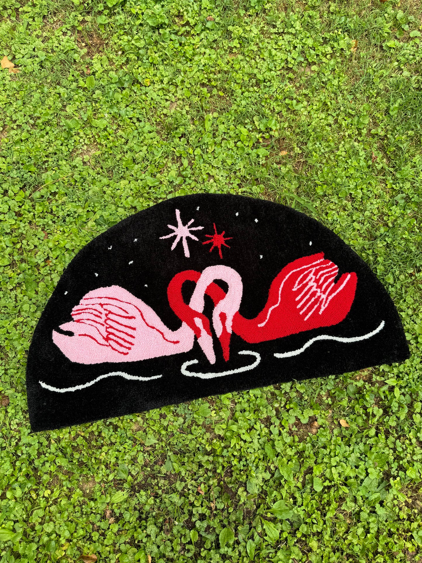 swan rug