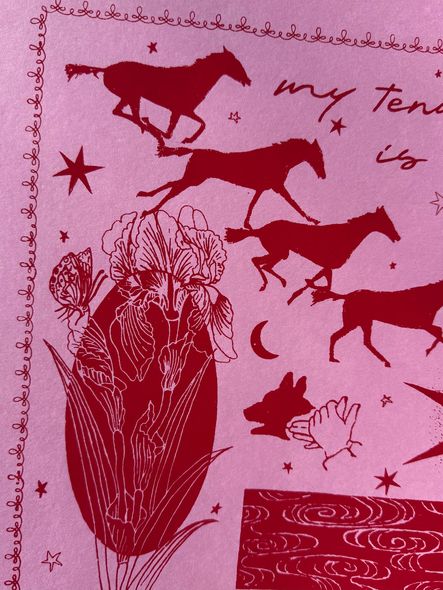 my tenderness is a gift screenprint