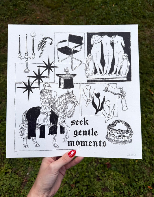 gentle screenprint