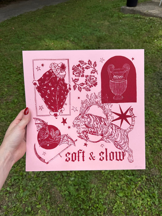 soft & slow screenprint