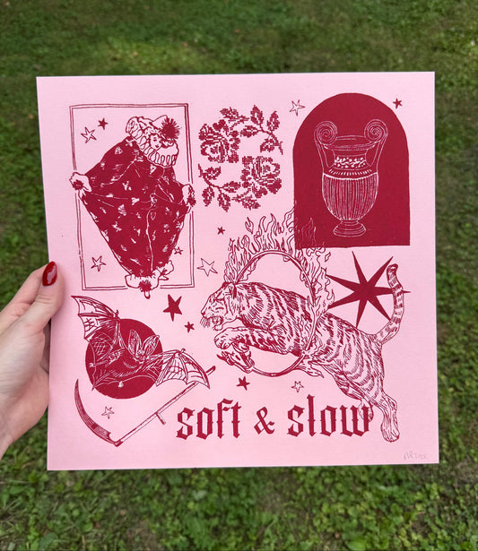 soft & slow screenprint