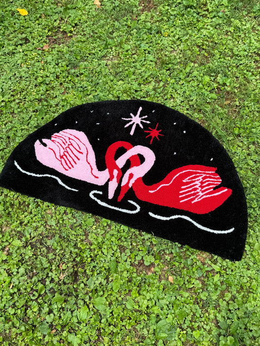 swan rug