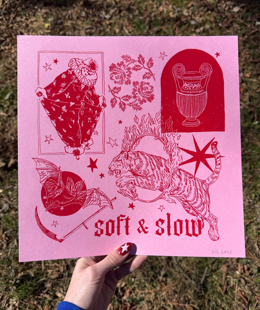 soft & slow screenprint