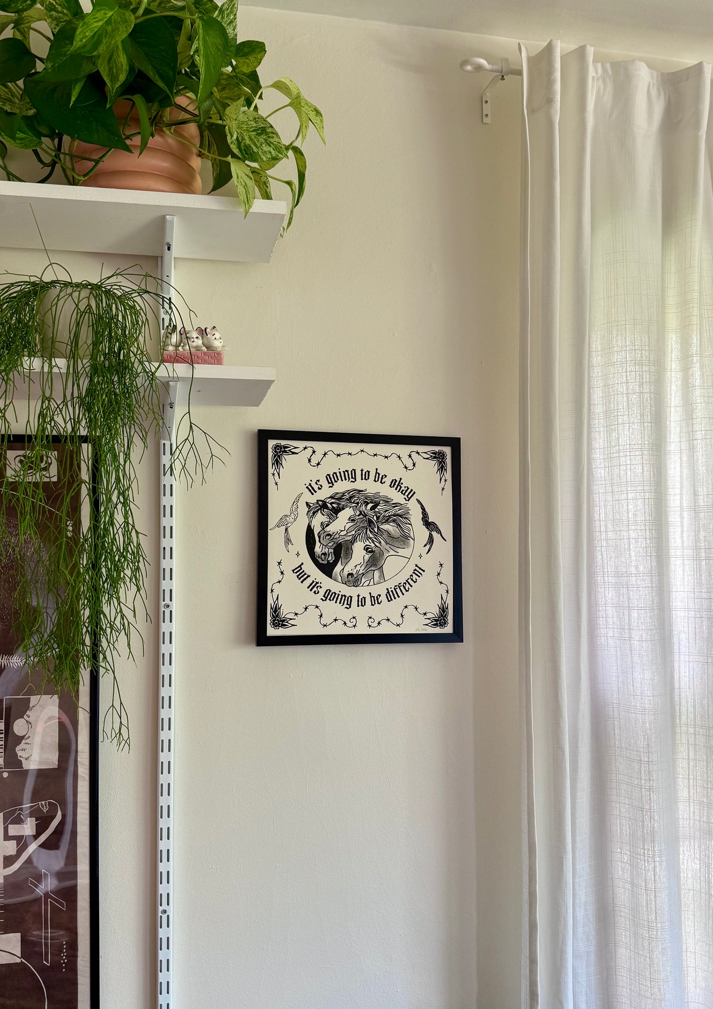 pharaoh's horses screenprint