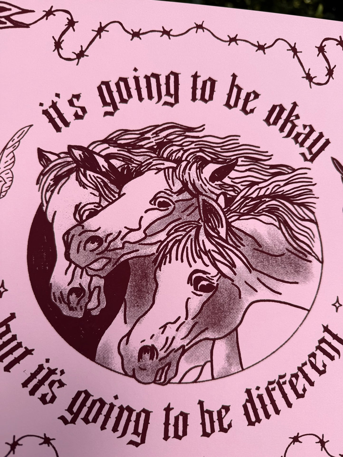 pharaoh's horses screenprint