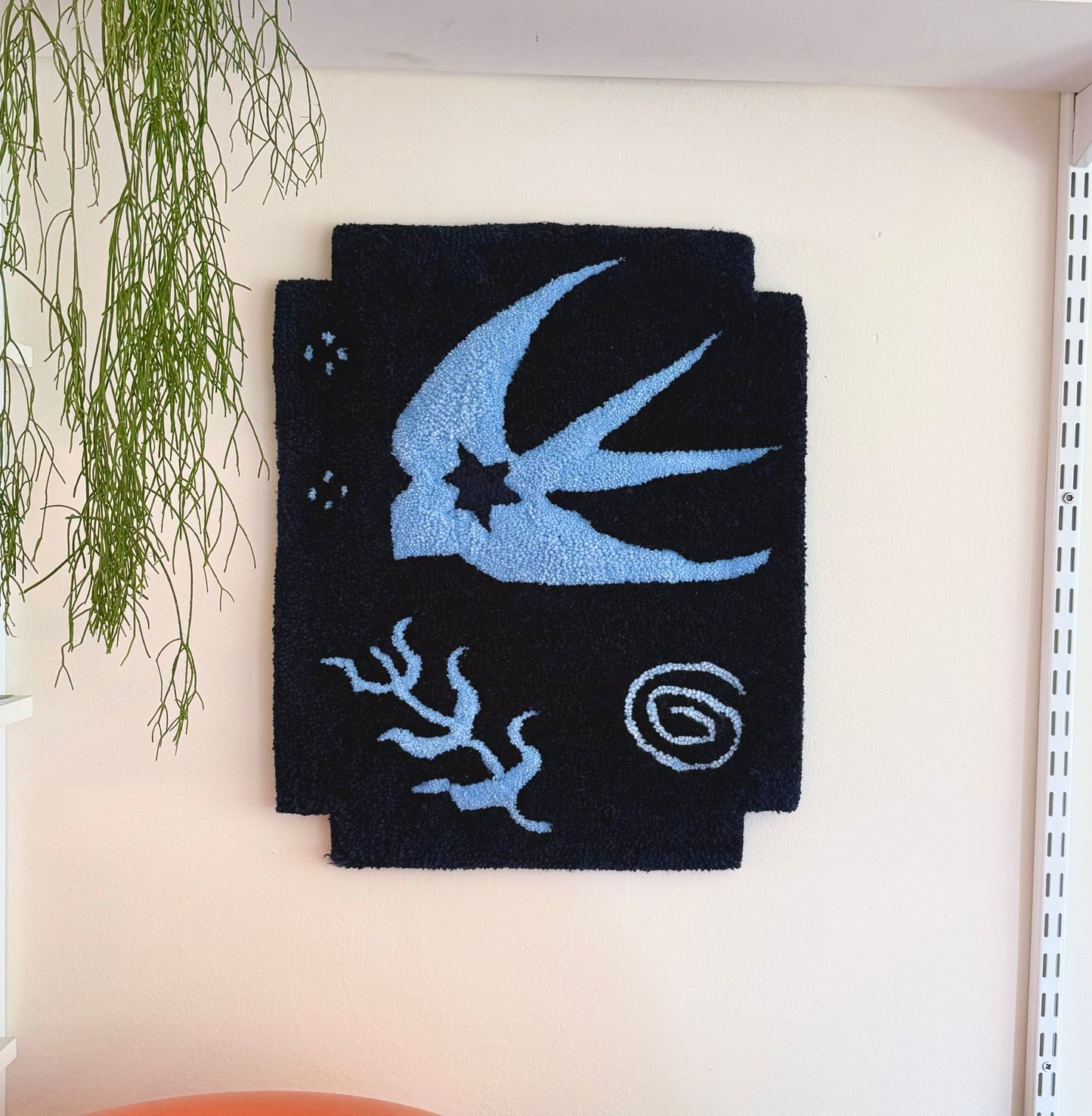 spiral swallow rug